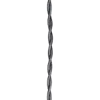 Bailey Textielsnoer gedraaid metallic zilver 2 x 0.75mm², 3 meter