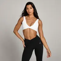 Myprotein MP Tempo sportbeha met gedraaide voorzijde - Wit - XL