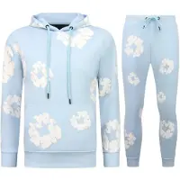 Top Star Dik geweven trainingspak met bloemenprint all over print bloemenpak