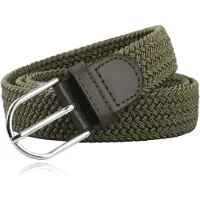LGT JWLS Herencanvasriem - Elastisch, Groen-100cm