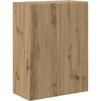 vidaXL TV Wandkast 59,5 x 31 x 60 cm Wit Bewerkt hout