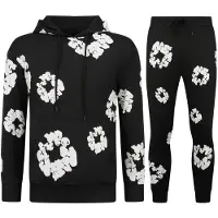 Top Star Dik geweven trainingspak met bloemenprint all over print bloemenpak