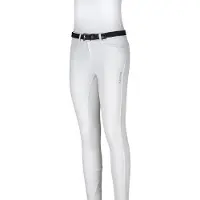 Equiline Junior Meisjes Rijbroek Full Grip Jaklink "Kleur: Wit","Maat: 12/13jr"