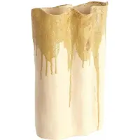 Light & Living Vaas Flovilla - Wit - 26x14x40cm - Keramiek - Bohemian - Bloemenvaas - Woondecoratie - Decoratieve vaas voor woonkamer of slaapkamer