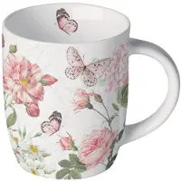 Ambiente -koffiekop-porselein-Amelia-bloemen-vlinders-cadeau