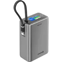 Swissten Powerbank Vliegtuiggeschikt (100W) - 22013977 - 25.000 mAh - Grijs
