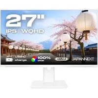 Japannext Monitor Wit 27" IPS WQHD (2560x1440) | JN-i27QR-C65W-HSP-W