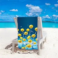 Cotton World Grote Strandlaken Microvezel Sneldrogend 100x180 cm Emoticon Print