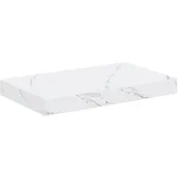vidaXL Wandplank Muurmontage Wit Marmer 40 x 23,5 x 3,8 cm