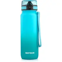 Meteor - Sportfles 800 ml - Hydratatie tijdens sportactiviteiten - Sportuitrusting - Blauw / Groen
