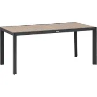 Hespéride Tuintafel voor 6 personen van aluminium met houtlook ÉVASION