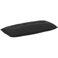 vidaXL Rugkussen Zwart 120 x 50 cm Corduroy stof