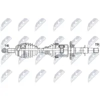 NTY NPW-TY-247 Aandrijfas