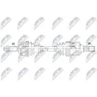 NTY NPW-NS-199 Aandrijfas