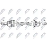 NTY NPW-TY-249 Aandrijfas