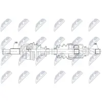 NTY NPW-RE-229 Aandrijfas
