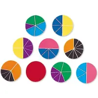Learning Resources educatief speelgoed Rainbow Fraction cirkels set breuken. - 3+