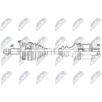NTY NPW-RE-233 Aandrijfas