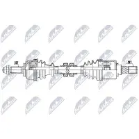 NTY NPW-NS-201 Aandrijfas