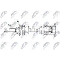 NTY NPW-TY-267 Aandrijfas