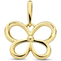 New Bling - 9NBG-0906 - 14K geelgouden Hanger – Open Vlinder – Dames Hanger