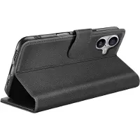 Zanae , Hoesje geschikt voor iPhone 17 Air - Wallet Case & Magneetsluiting, Zwart