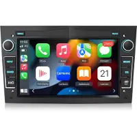 Hexinex Quad-Core autoradio Geschikt voor Opel Astra Corsa Meriva Zafira - Draadloos CarPlay, Android Auto, multimediaspeler, 2GB+64GB, Black
