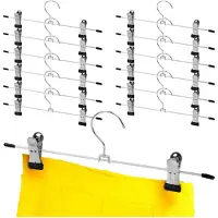 Storage solutions Broekhanger Metaal met Clips 12 stuks - Kleerhanger - Kleerhanges Broeken