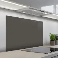 KitchenYeah Spatscherm 100x65 cm - Zelfklevende achterwand Grijs - Kleuren - Effen - Keuken muurbeschermer - Spatwand fornuis