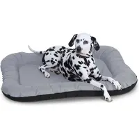 Knuffelwuff waterbestendig hondenbed voor binnen en buiten Lucky L 70 x 46cm grijs