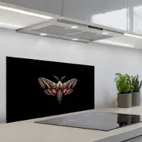 KitchenYeah Spatscherm 80x40 cm - Zelfklevende achterwand Mot - Oosterse patronen - Sierlijk - Keuken muurbeschermer - Spatwand fornuis