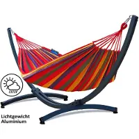Potenza Prime- hangmat met standaard 2 -persoons - aluminium – Grafiet