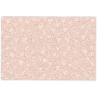 MuchoWow Deurmat 90x60 cm - Droogloopmat Hart - Patroon - Koraal - Mat voor binnen - Schoonloopmat - Deurmatten met print - Inloopmat