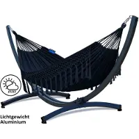 Potenza Hangmat met standaard - 2 persoons - ALUMINIUM frame tot 200kg.- WEERBESTENDIG-Prime