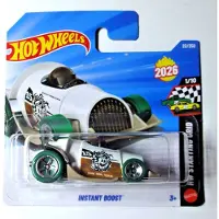 Hot Wheels INSTANT BOOST GREEN WHITE 1:64 34/250 HW STARTING GRID 1/10 SHORT CARD 2026