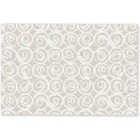 MuchoWow Deurmat 90x60 cm - Droogloopmat Beige - Patroon - Spiraal - Mat voor binnen - Schoonloopmat - Deurmatten met print - Inloopmat