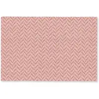 MuchoWow Deurmat 60x40 cm - Droogloopmat Plaid - Patroon - Visgraad - Roze - Mat voor binnen - Schoonloopmat - Deurmatten met print - Inloopmat