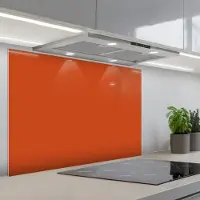 KitchenYeah Spatscherm 90x60 cm - Zelfklevende achterwand Sienna - Aarde - Kleuren - Effen - Keuken muurbeschermer - Spatwand fornuis
