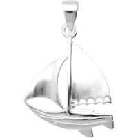 MOOYE ® - Collectie Zilveren Zeilboot middel kettinghanger