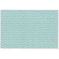 MuchoWow Deurmat 90x60 cm - Droogloopmat Zee - Dieren - Bluewave - Blauw - Mat voor binnen - Schoonloopmat - Deurmatten met print - Inloopmat