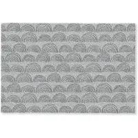MuchoWow Deurmat 60x40 cm - Droogloopmat Grijs - Bogen - Patroon - Mat voor binnen - Schoonloopmat - Deurmatten met print - Inloopmat