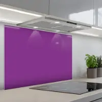 KitchenYeah Spatscherm 90x60 cm - Zelfklevende achterwand Paars - Kleuren - Effen - Keuken muurbeschermer - Spatwand fornuis