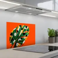 KitchenYeah Spatscherm 60x45 cm - Zelfklevende achterwand 3-2 - Keuken muurbeschermer - Spatwand fornuis
