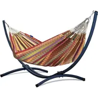 Finesse Colombiaanse Hangmat met Standaard 2-Persoons – Extra Stabiel Frame tot 220 kg – Duurzame Hangmatset- Grande Morena