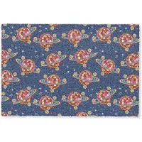 MuchoWow Deurmat 60x40 cm - Droogloopmat Disco - Blauw - Patroon - Mat voor binnen - Schoonloopmat - Deurmatten met print - Inloopmat