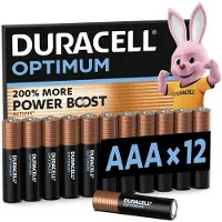 Duracell Optimum AAA - alkaline batterijen - 1,5V, LR03 - 12 stuks