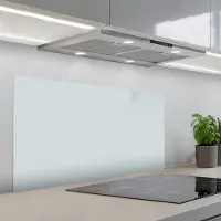 KitchenYeah Spatscherm 100x50 cm - Zelfklevende achterwand Zilver - Grijs - Metaal - Licht - Keuken muurbeschermer - Spatwand fornuis
