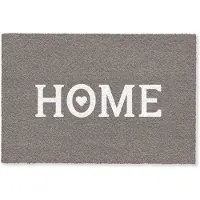 MuchoWow Deurmat 60x40 cm - Droogloopmat Home - Collectie - Taupe - Mat voor binnen - Schoonloopmat - Deurmatten met print - Inloopmat