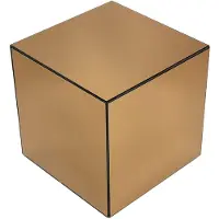 Sweeek - Bijzettafel kubus spiegelglas 40cm - mirage