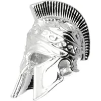 MOOYE ® - Collectie Zilveren Spartaanse helm kettinghanger